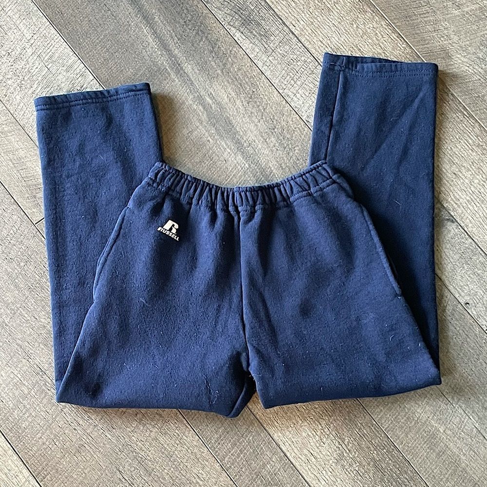 Russell Athletic Boys Datk Nlue Sweatpants. Size Medium.